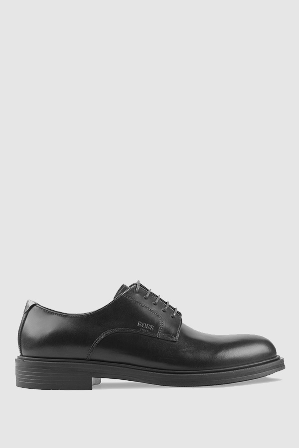 ΔΕΡΜΑΤΙΝΑ ΠΑΠΟΥΤΣΙΑ BOSS SHOES - BLACK DAKAR